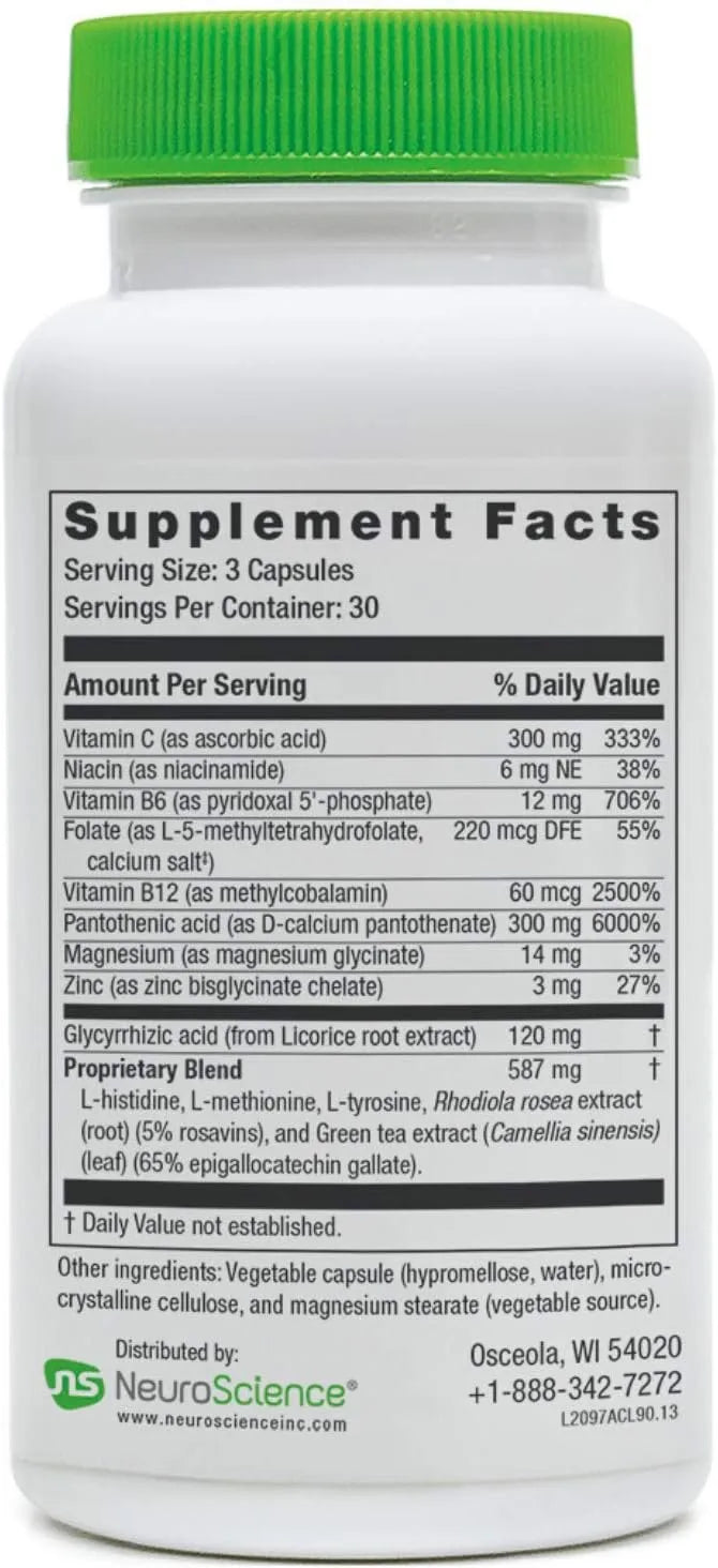 NEUROSCIENCE - NeuroScience Adrecor Adrenal Support 90 Capsulas - The Red Vitamin MX - Suplementos Alimenticios - {{ shop.shopifyCountryName }}