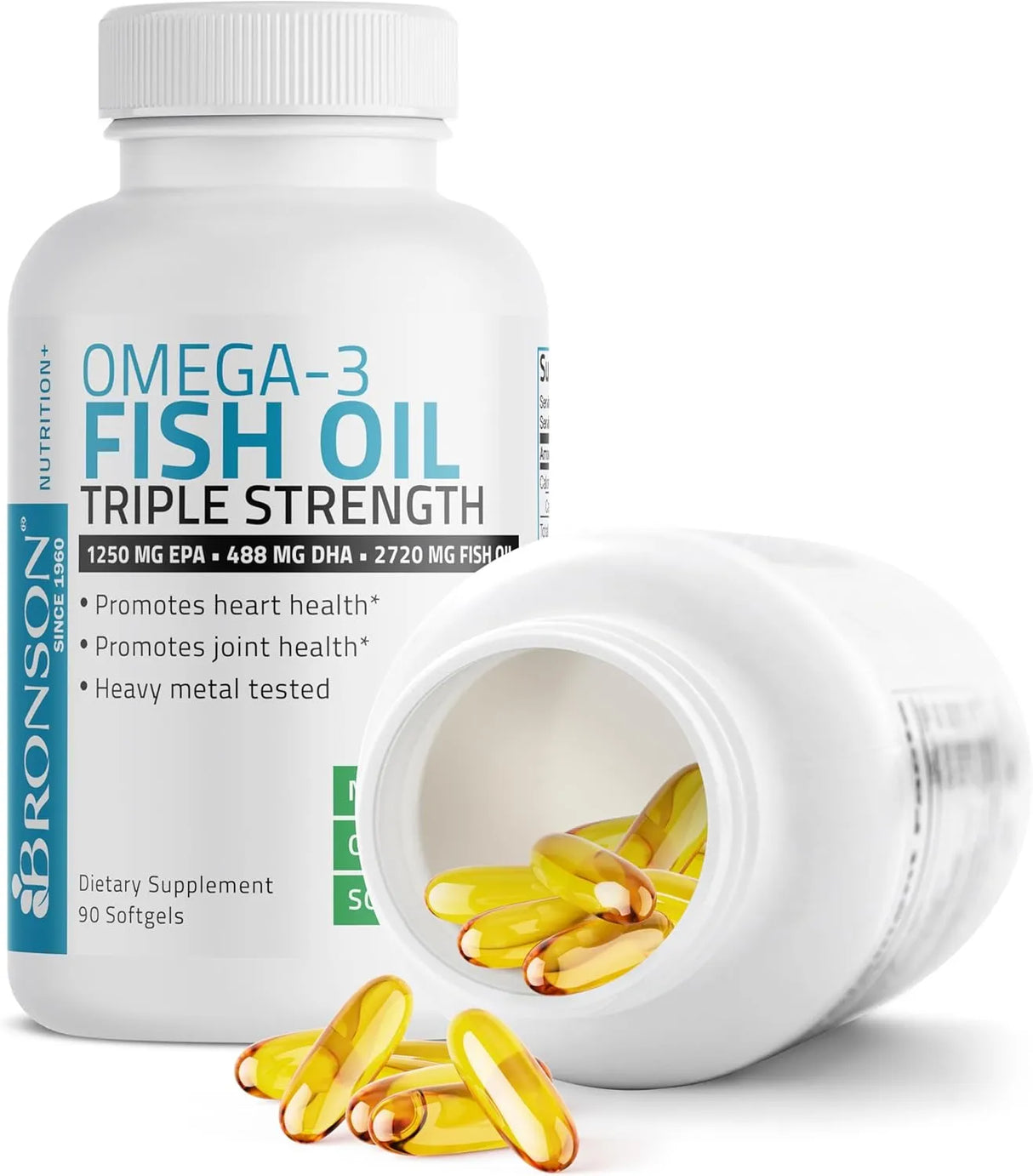 BRONSON - Bronson Omega 3 Fish Oil Triple Strength 2720Mg. 90 Capsulas Blandas - The Red Vitamin MX - Suplementos Alimenticios - {{ shop.shopifyCountryName }}