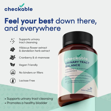 CHECKABLE - Checkable Urinary Tract Balance 60 Capsulas 2 Pack - The Red Vitamin MX - Suplementos Alimenticios - {{ shop.shopifyCountryName }}