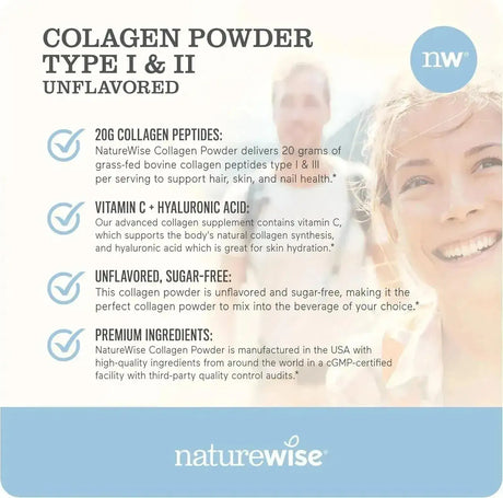 NATUREWISE - NatureWise Collagen Peptides Powder with Hyaluronic Acid and Vitamin C 615Gr. - The Red Vitamin MX - Suplementos Alimenticios - {{ shop.shopifyCountryName }}