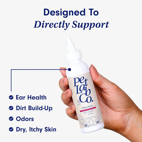 PETLAB CO. - PetLab Co. Clear Ears Therapy Ear Cleaner for Dogs 4 Fl.Oz. - The Red Vitamin MX - Cuidado Del Oído De Perros - {{ shop.shopifyCountryName }}