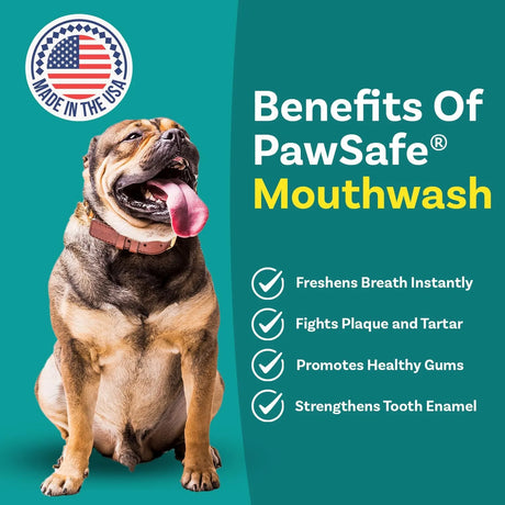 PAWSAFE - PawSafe Dog Mouthwash Dental Water Additive 473Ml. - The Red Vitamin MX - Cuidado Dental Para Perros - {{ shop.shopifyCountryName }}