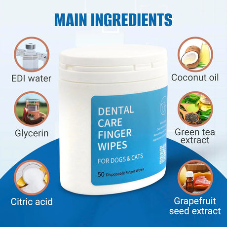 SPANIELBUNS - Spanielbuns Dog Dental Wipes for Cats & Dogs 50 Toallitas - The Red Vitamin MX - Cuidado Dental Para Perros - {{ shop.shopifyCountryName }}