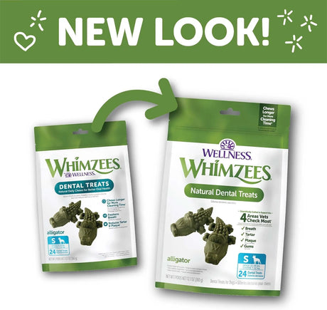WELLNESS WHIMZEES - Wellness WHIMZEES Alligator Dog Dental Treats Small Size 24 Piezas - The Red Vitamin MX - Cuidado Dental Para Perros - {{ shop.shopifyCountryName }}