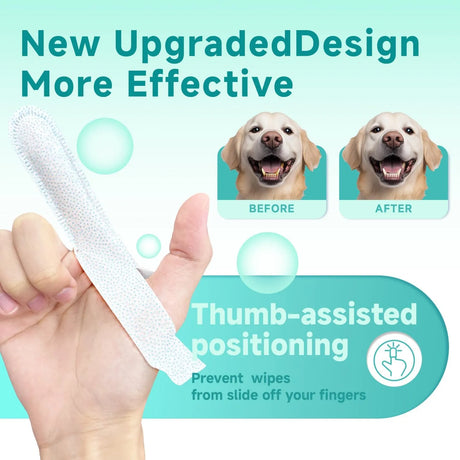 LULUMONSTER - LULUMONSTER Pet Dental Finger Wipes for Dogs & Cats Mint 50 Toallitas - The Red Vitamin MX - Cuidado Dental Para Perros - {{ shop.shopifyCountryName }}