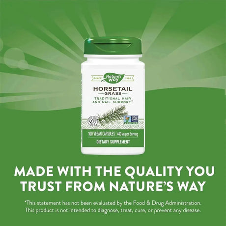 NATURE'S WAY - Nature's Way Premium Herbal Horsetail Grass 440Mg. 100 Capsulas - The Red Vitamin MX - Suplementos Alimenticios - {{ shop.shopifyCountryName }}