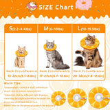 Seyezo Cat Cone Collar Soft Orange Small