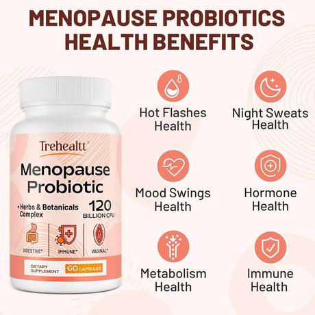 TREHEALTT - Trehealtt Menopause Probiotic 60 Capsulas 2 Pack - The Red Vitamin MX - Suplementos Alimenticios - {{ shop.shopifyCountryName }}