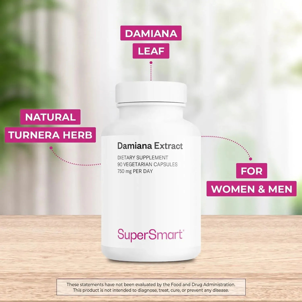 SUPER SMART - Supersmart Damiana Extract 750Mg. 90 Capsulas - The Red Vitamin MX - Suplementos Alimenticios - {{ shop.shopifyCountryName }}