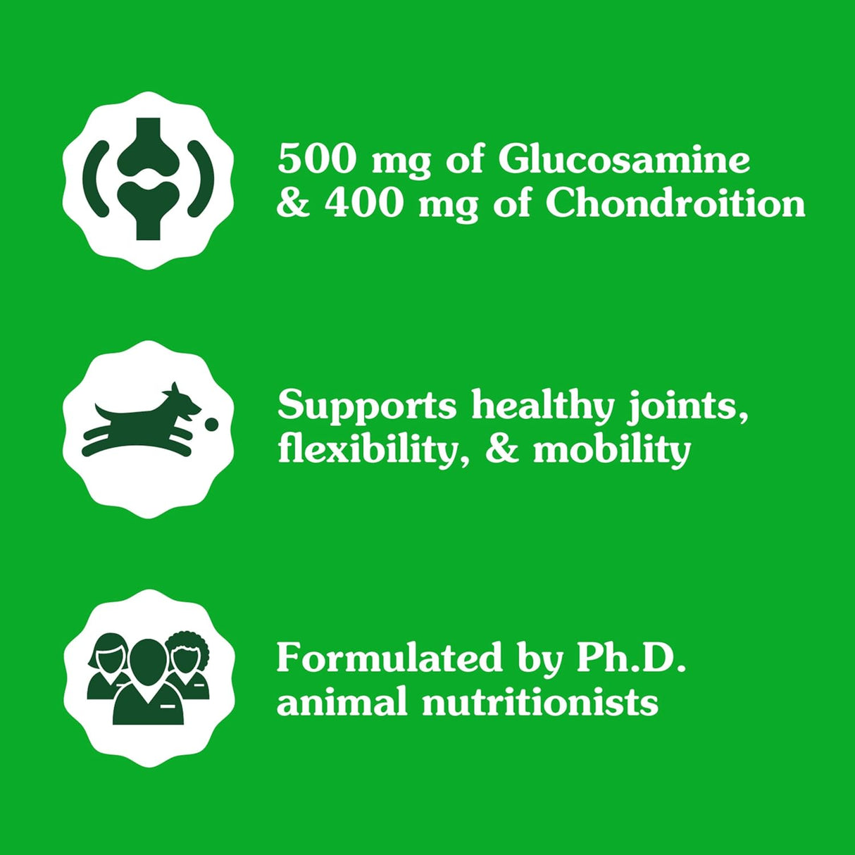 Greenies Supplements Hip and Joint Supplements for Dogs Chicken Flavor 30 Masticables
