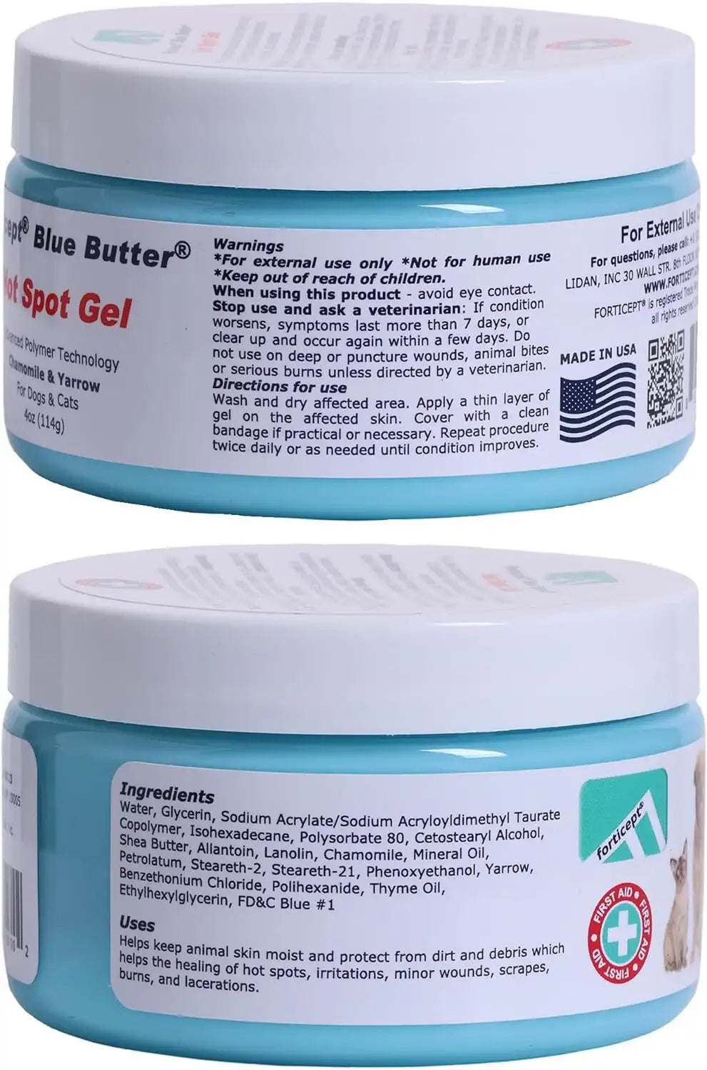 FORTICEPT - Forticept Blue Butter Hot Spot Treatment for Dogs 4 Oz. - The Red Vitamin MX - Remedios Para La Picazón De Perros - {{ shop.shopifyCountryName }}