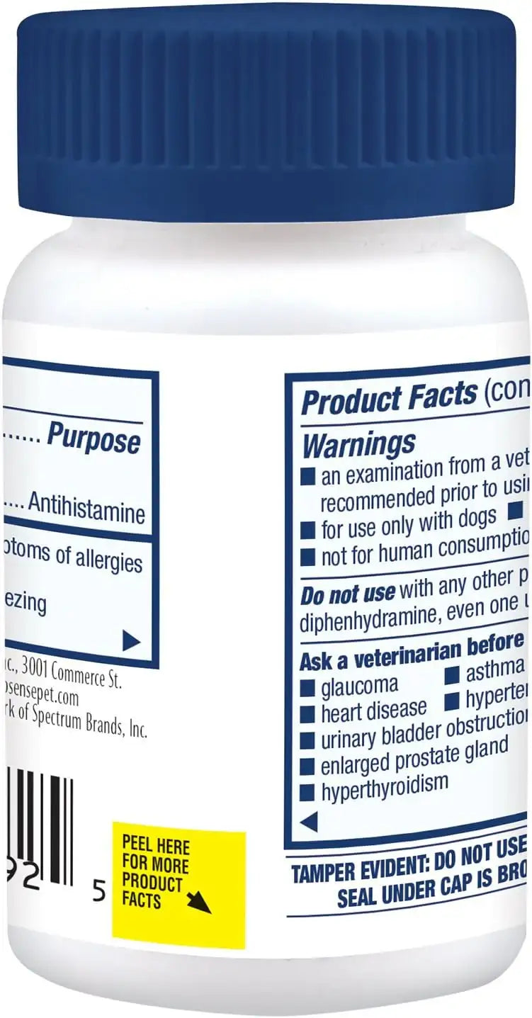 PRO-SENSE - Pro-Sense Itch And Allergy Solutions For Dogs Antihistamine 100 Tabletas - The Red Vitamin MX - Remedios Para La Picazón De Perros - {{ shop.shopifyCountryName }}