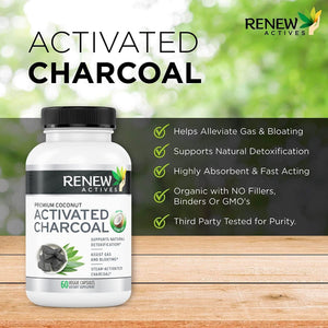 Renew Actives Activated Charcoal 60 Capsulas