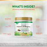 NaturVet Advanced Probiotics and Enzymes 120 Masticables
