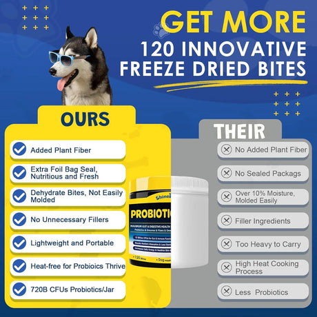SHINEPAWS - SHINEPAWS Probiotics for Dogs 120 Masticables - The Red Vitamin MX - Probióticos Para Perros - {{ shop.shopifyCountryName }}
