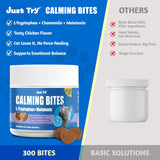 Just Try 300 Bites Calming Cat Treats for Relaxation 300 Masticables