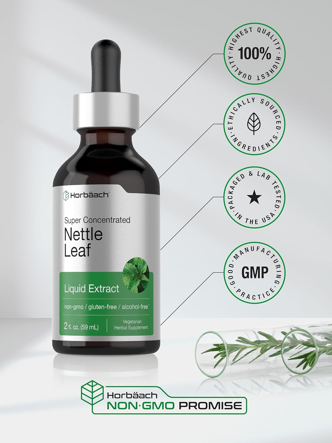 Horbaach Nettle Leaf Extract Drops 2 Fl.Oz.