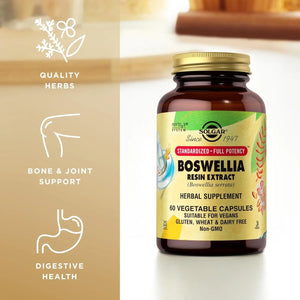 SOLGAR - SOLGAR Boswellia Resin Extract 60 Capsulas - The Red Vitamin MX - Suplementos Alimenticios - {{ shop.shopifyCountryName }}