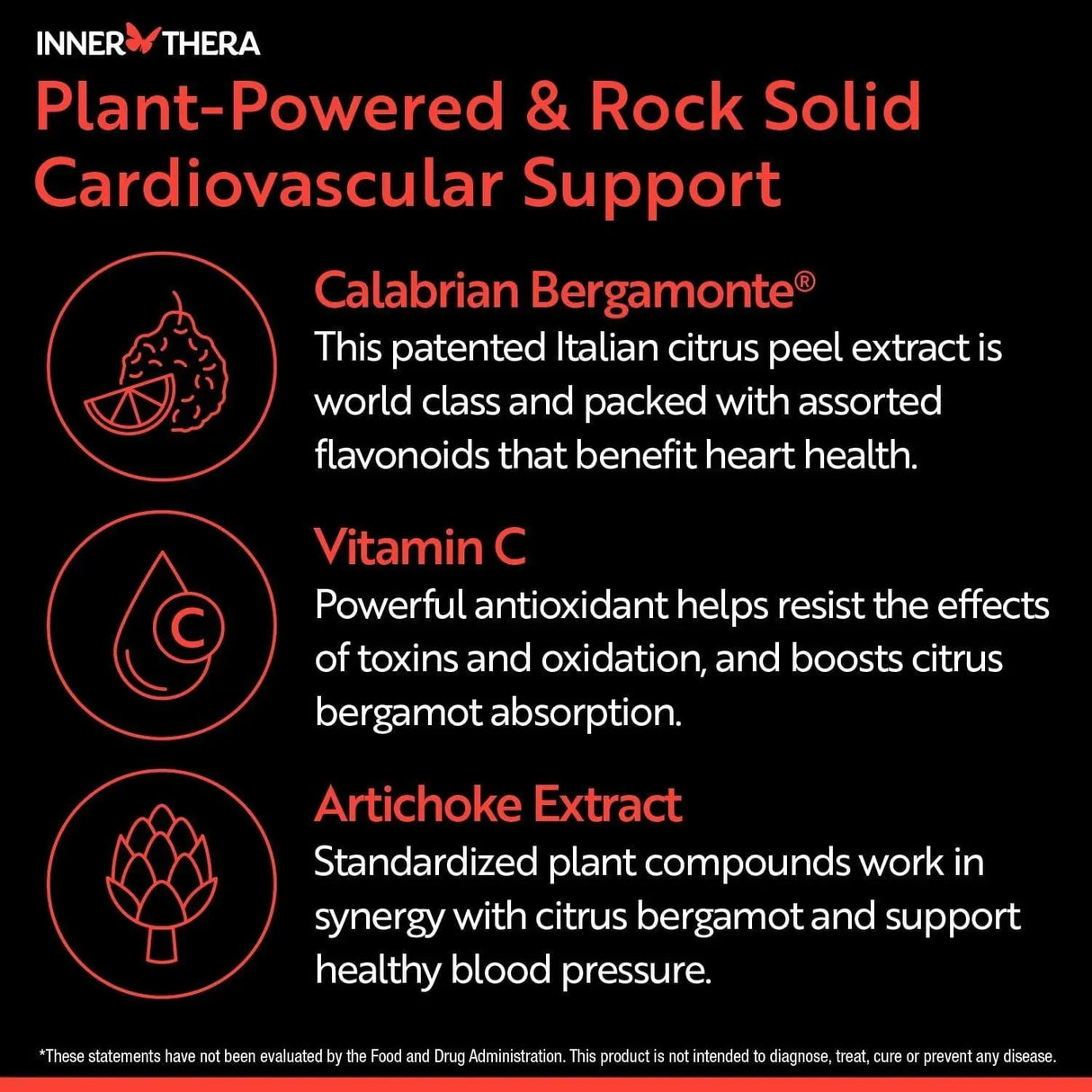 INNERTHERA - INNERTHERA Bergamot Heart Supports Healthy Cholesterol 60 Capsulas - The Red Vitamin MX - Suplementos Alimenticios - {{ shop.shopifyCountryName }}