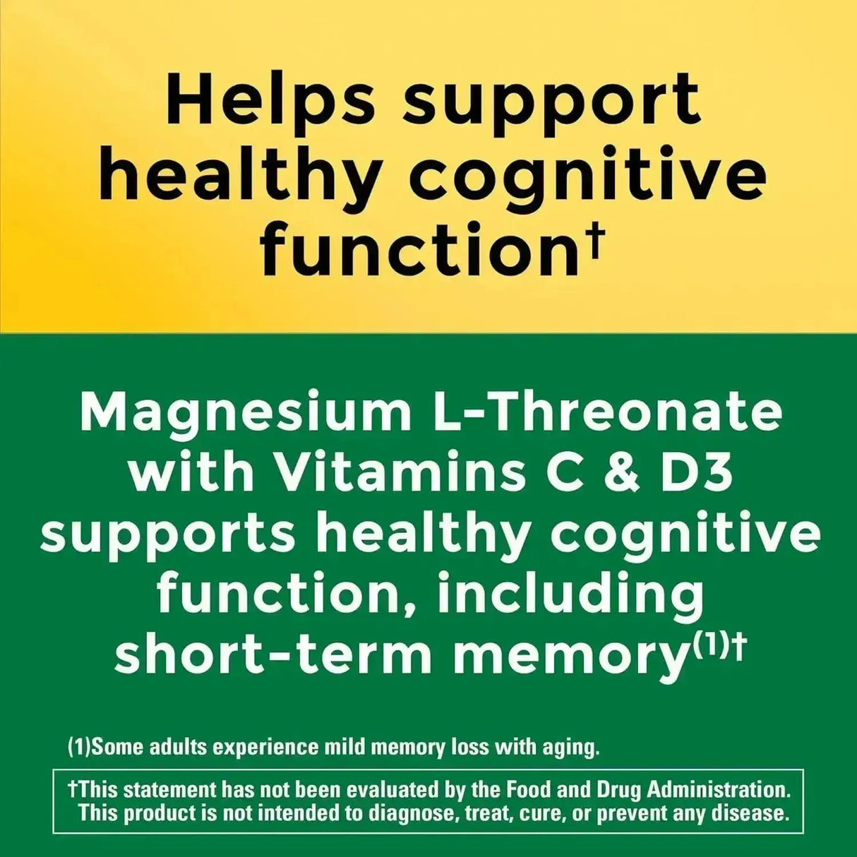 NATURE MADE - Nature Made Magnesium L-Threonate with Vitamin C & Vitamin D3 90 Capsulas - The Red Vitamin MX - Suplementos Alimenticios - {{ shop.shopifyCountryName }}