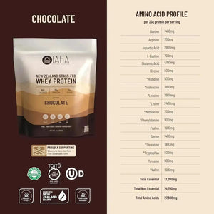 TAHA - Taha New Zealand Grass-Fed Whey Protein Concentrate Powder Chocolate 907Gr. - The Red Vitamin MX - Suplementos Alimenticios - {{ shop.shopifyCountryName }}