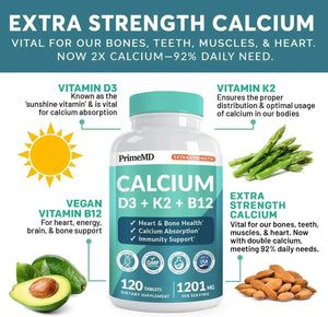 PRIMEMD - PrimeMD 4-in-1 Calcium Extra Strength 1200Mg. 120 Capsulas - The Red Vitamin MX - Suplementos Alimenticios - {{ shop.shopifyCountryName }}