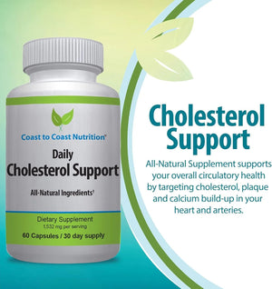 COAST TO COAST NUTRITION - Coast to Coast Nutrition Cholesterol Support 60 Capsulas - The Red Vitamin MX - Suplementos Alimenticios - {{ shop.shopifyCountryName }}