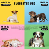 LEGITPET Anal Gland Relief Chews for Dogs Fiber & Digestive Support 120 Masticables