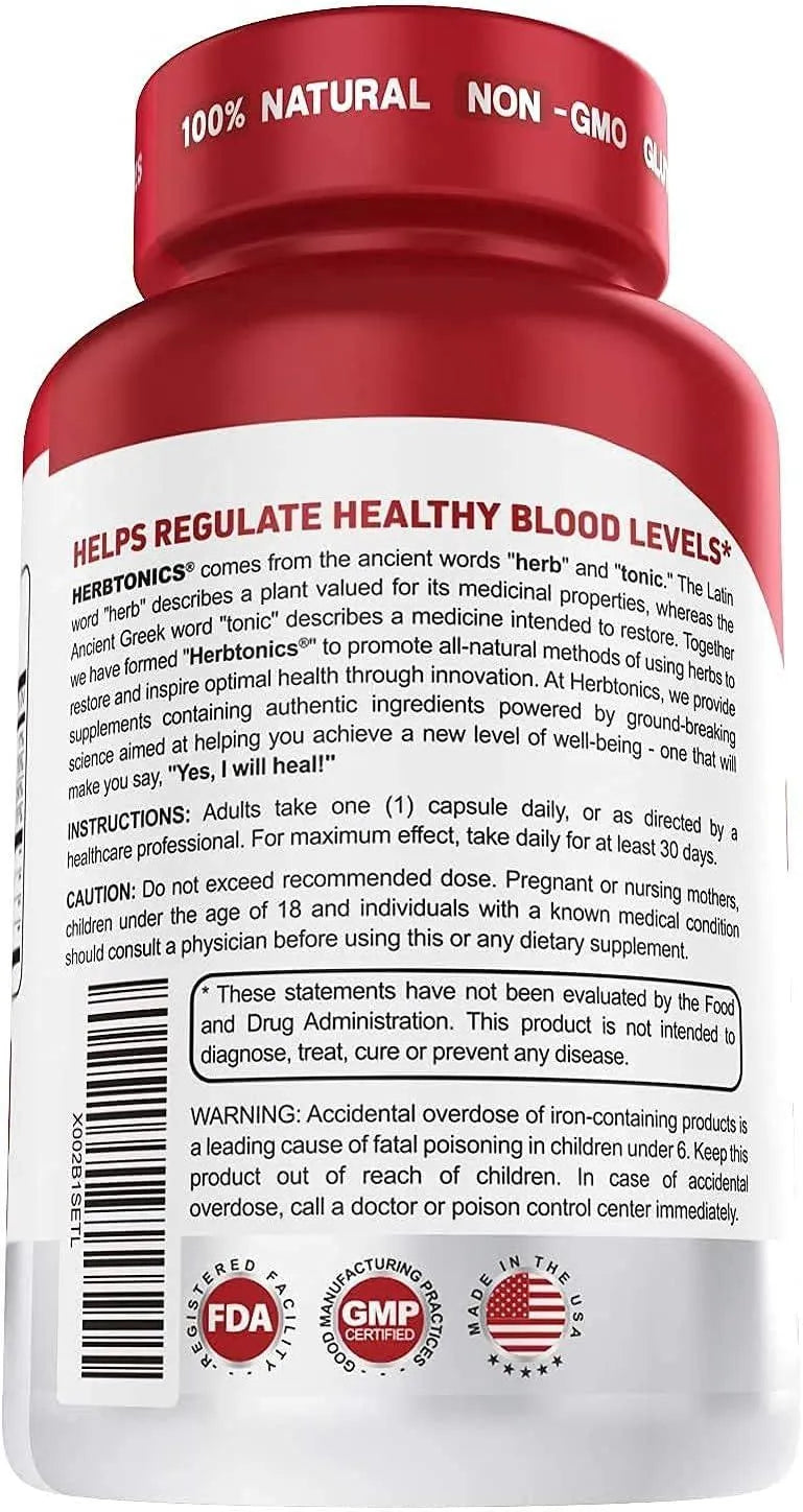 HERBTONICS - Herbtonics Blood Booster 30 Capsulas - The Red Vitamin MX - Suplementos Alimenticios - {{ shop.shopifyCountryName }}