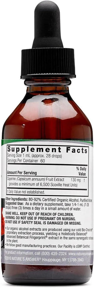 NATURE´S ANSWER - Nature's Answer Cayenne Pepper Tincture 2 Fl.Oz. - The Red Vitamin MX - Suplementos Alimenticios - {{ shop.shopifyCountryName }}