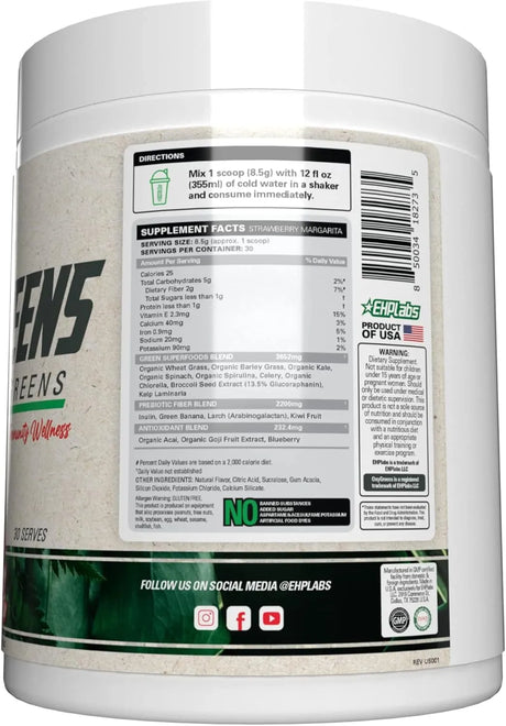 EHPLABS - EHP Labs OxyGreens Super Greens Powder 30 Servicios Guava Paradise 237Gr. - The Red Vitamin MX - Suplementos Alimenticios - {{ shop.shopifyCountryName }}