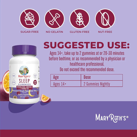 MARY RUTH ORGANICS - MaryRuth Organics Melatonin 5Mg. 60 Gomitas - The Red Vitamin MX - Suplementos Alimenticios - {{ shop.shopifyCountryName }}
