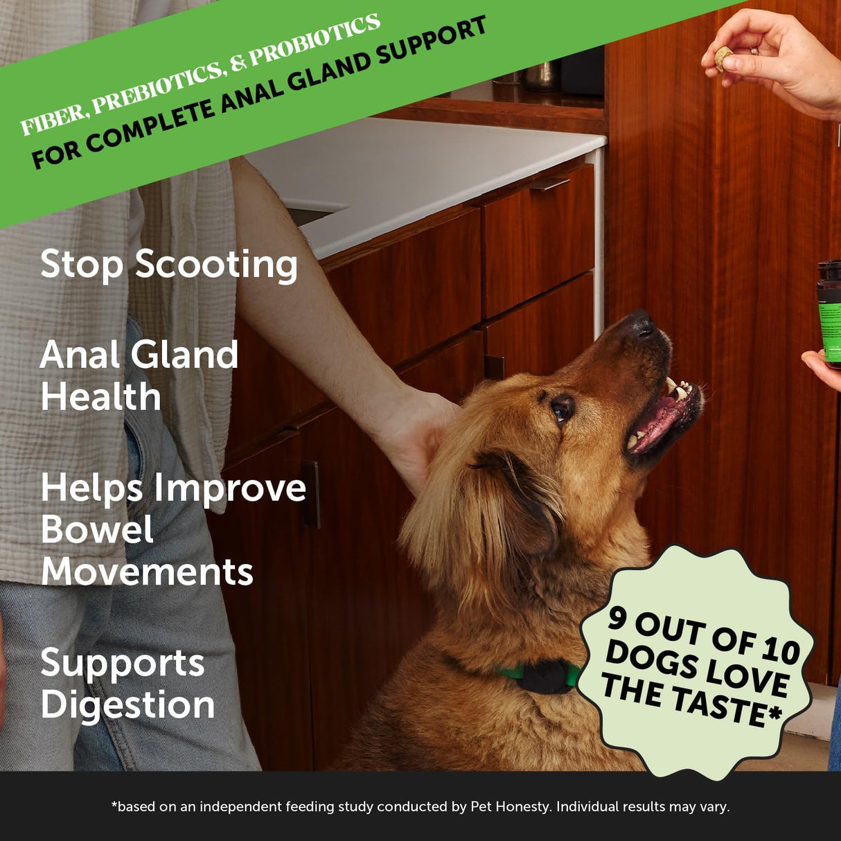 Pet Honesty Dog Scoot Stopper Complete Anal Gland Support 90 Masticables