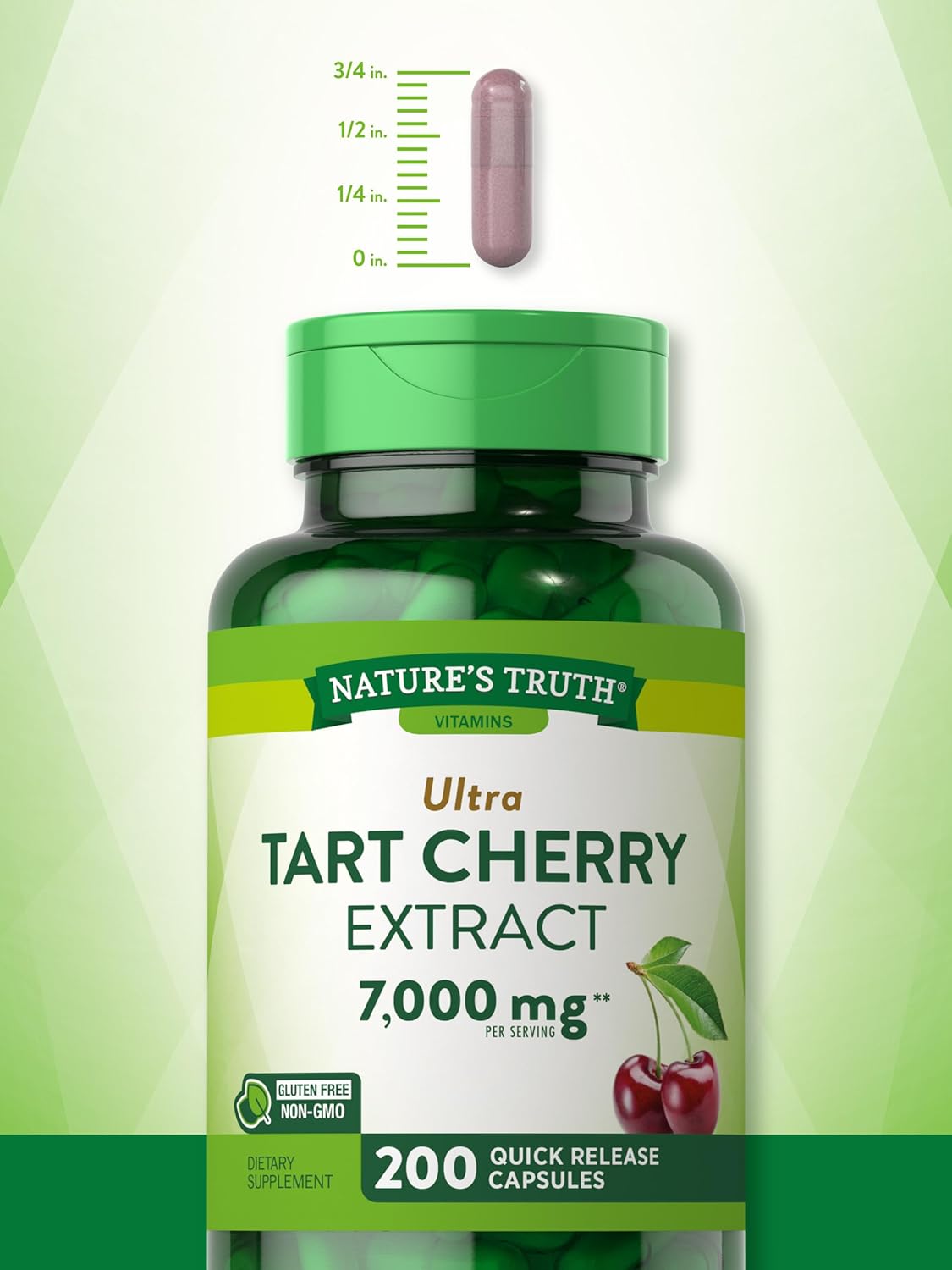 Nature's Truth Tart Cherry Extract 7000Mg. 200 Capsulas