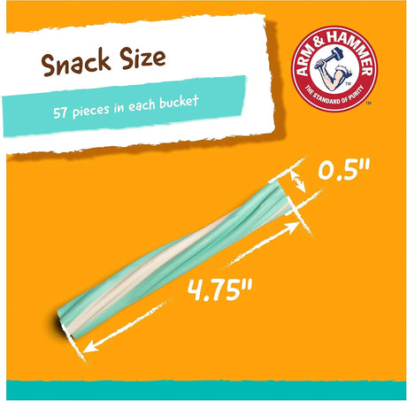 ARM & HAMMER - Arm & Hammer for Pets Twisters Fresh Breath Dental Treats for Dogs Medium Mint 57 Piezas - The Red Vitamin MX - Cuidado Dental Para Perros - {{ shop.shopifyCountryName }}