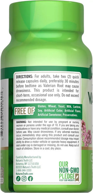 NATURE'S TRUTH - Nature's Truth Valerian Root 2400Mg. 90 Capsulas - The Red Vitamin MX - Suplementos Alimenticios - {{ shop.shopifyCountryName }}