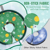 Toptakeit Elevated Inflatable Dog Cone Collar GREEN LARGE
