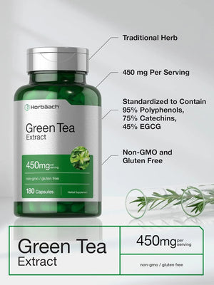 HORBAACH - Horbaach Green Tea Extract 450Mg. 180 Capsulas - The Red Vitamin MX - Suplementos Alimenticios - {{ shop.shopifyCountryName }}