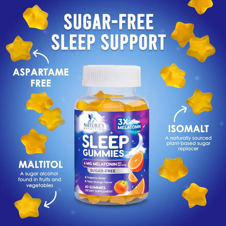 NATURE'S NUTRITION - Nature's Nutrition Melatonin 6Mg. 60 Gomitas - The Red Vitamin MX - Suplementos Alimenticios - {{ shop.shopifyCountryName }}