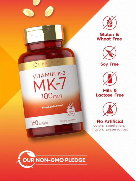 CARLYLE - Carlyle Vitamin K2 MK7 100mcg 150 Capsulas Blandas - The Red Vitamin MX - Suplementos Alimenticios - {{ shop.shopifyCountryName }}