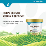 NaturVet Quiet Moments Calming Aid Cat Supplement Plus Melatonin 60 Masticables