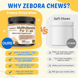 ZEBORA - ZEBORA Dog Multivitamin with Probiotics 120 Masticables - The Red Vitamin MX - Multivitamínicos Para Perros - {{ shop.shopifyCountryName }}