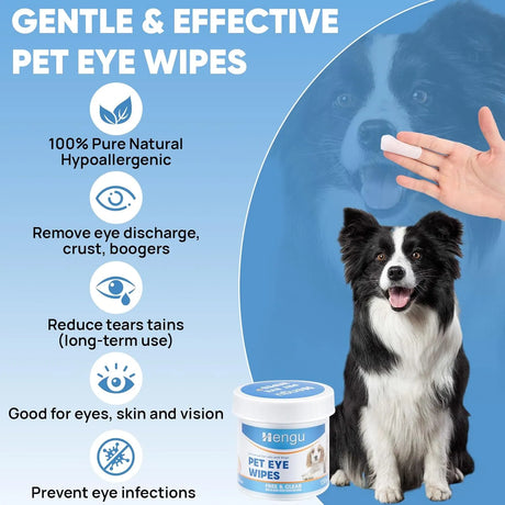 HENGU - Hengu Dog Eye Wipes 130 Toallitas 2 Pack - The Red Vitamin MX - Cuidado De Los Ojos De Los Perros - {{ shop.shopifyCountryName }}
