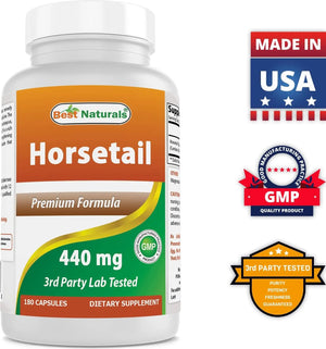 BEST NATURALS - Best Naturals Horsetail 440Mg. 180 Capsulas - The Red Vitamin MX - Suplementos Alimenticios - {{ shop.shopifyCountryName }}