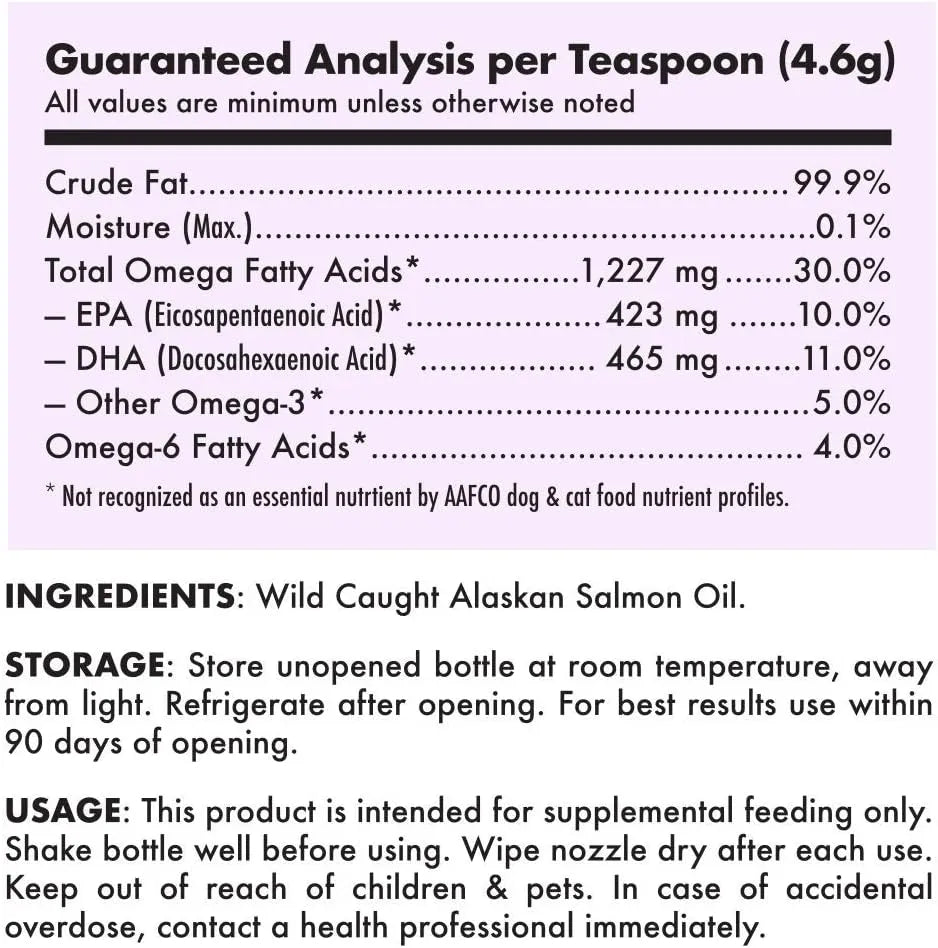 LEGITPET - LEGITPET Wild Alaskan Salmon Oil for Dogs & Cats 8 Fl.Oz. - The Red Vitamin MX - Aceite De Pescado Para Perros - {{ shop.shopifyCountryName }}