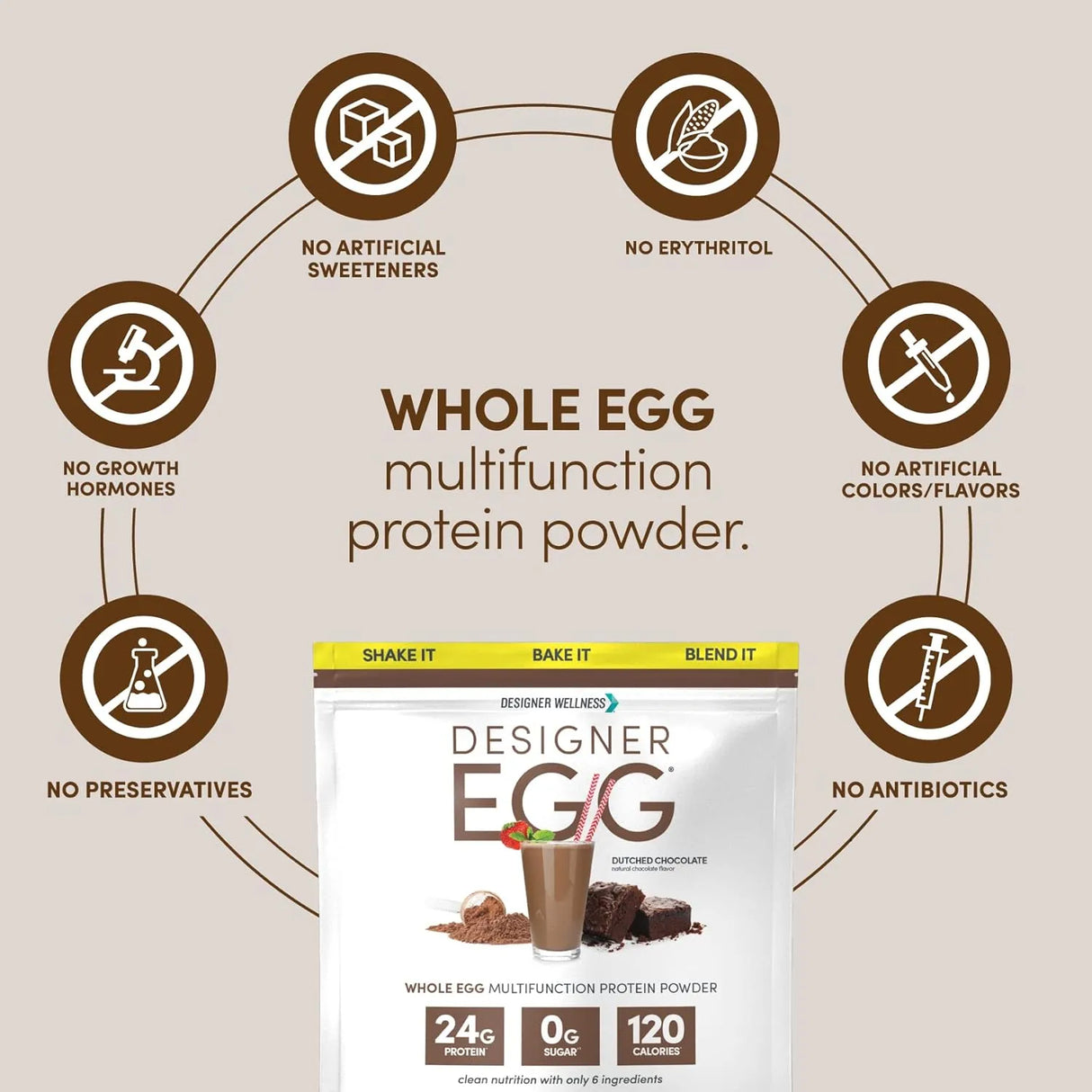 DESIGNER WELLNESS - Designer Wellness Designer Egg Natural Egg Yolk & Egg White Protein Powder Dutch Chocolate 352Gr. - The Red Vitamin MX - Suplementos Alimenticios - {{ shop.shopifyCountryName }}