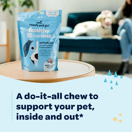 READY PET GO - Ready Pet Go! 12-in-1 Complete Multivitamin for Dogs 60 Masticables - The Red Vitamin MX - Multivitamínicos Para Perros - {{ shop.shopifyCountryName }}