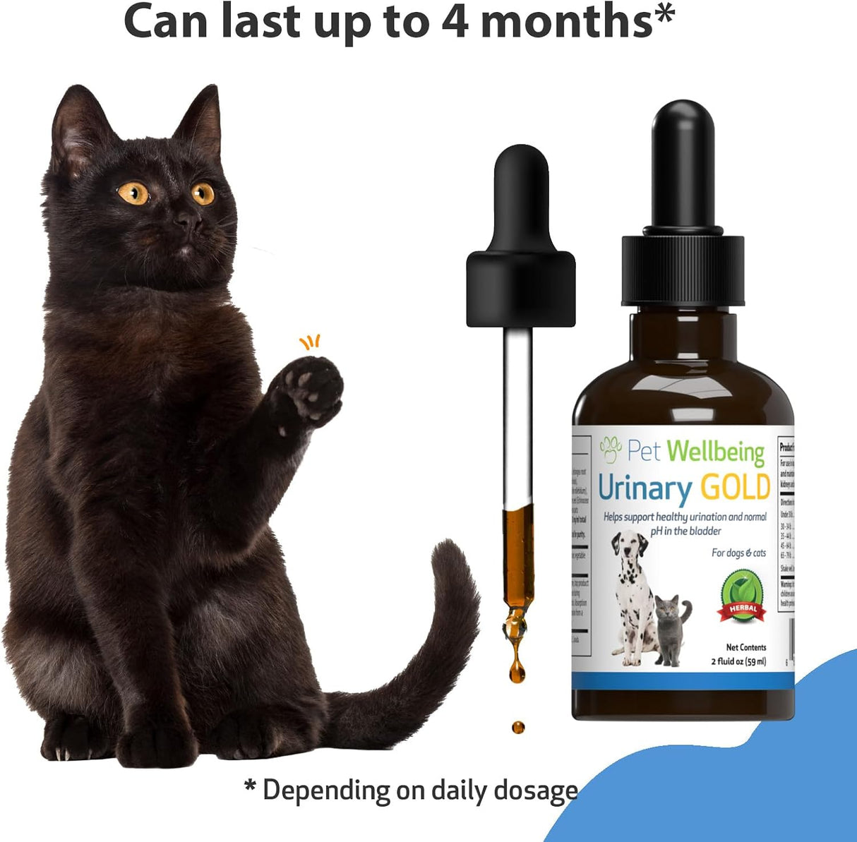 Pet Wellbeing Urinary Gold for Cats 2 Fl.Oz.