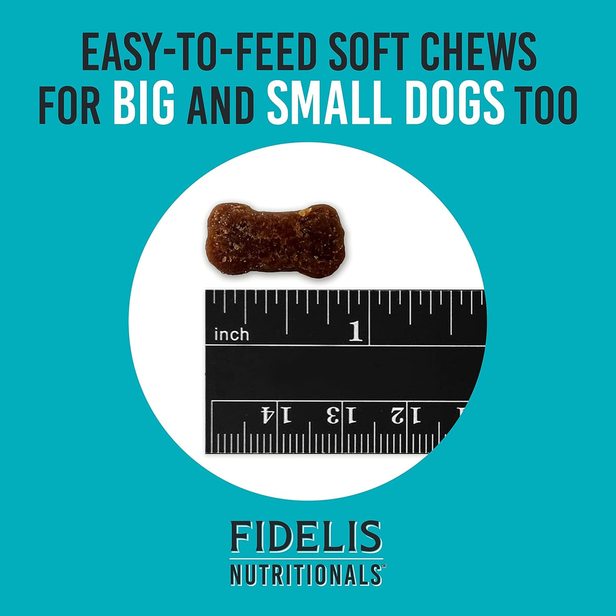 FIDELIS Skin & Coat Plus+ Dog Skin & Coat Supplement 120 Masticables