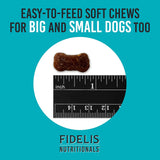 FIDELIS Skin & Coat Plus+ Dog Skin & Coat Supplement 120 Masticables